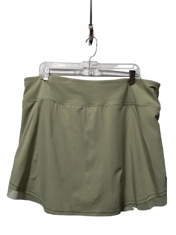 Green Athletic Skort Calia, Size 2x