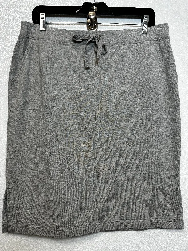 Skirt Mini & Short By J Jill O In Grey, Size: M