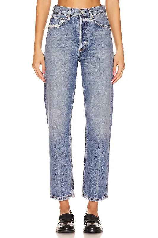 90's Crop Jeans In Hooked