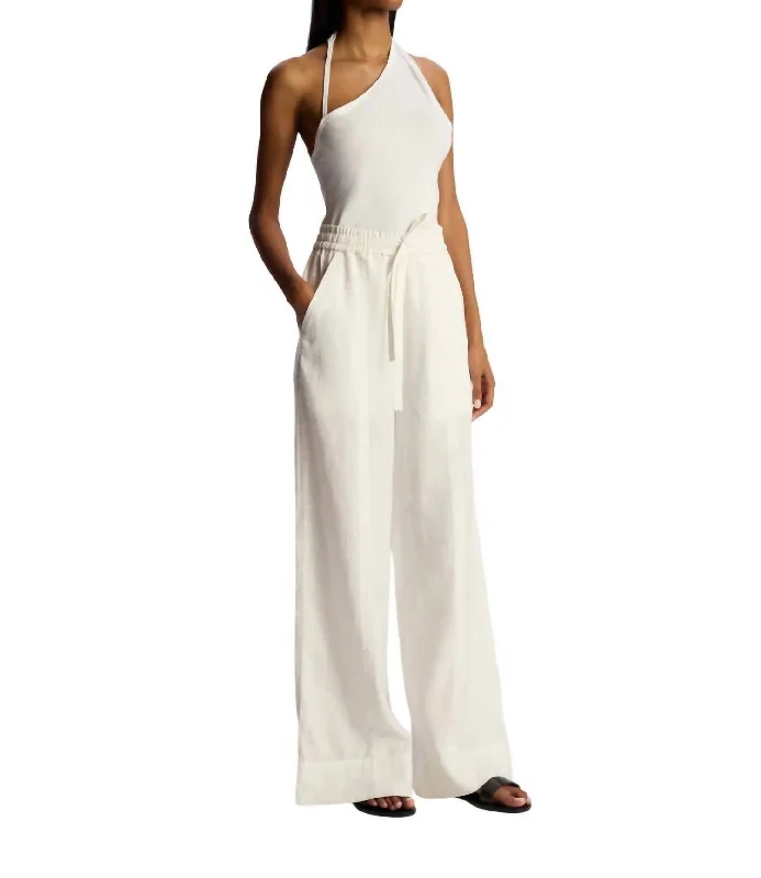 Holden Wide Leg Pant In Cream